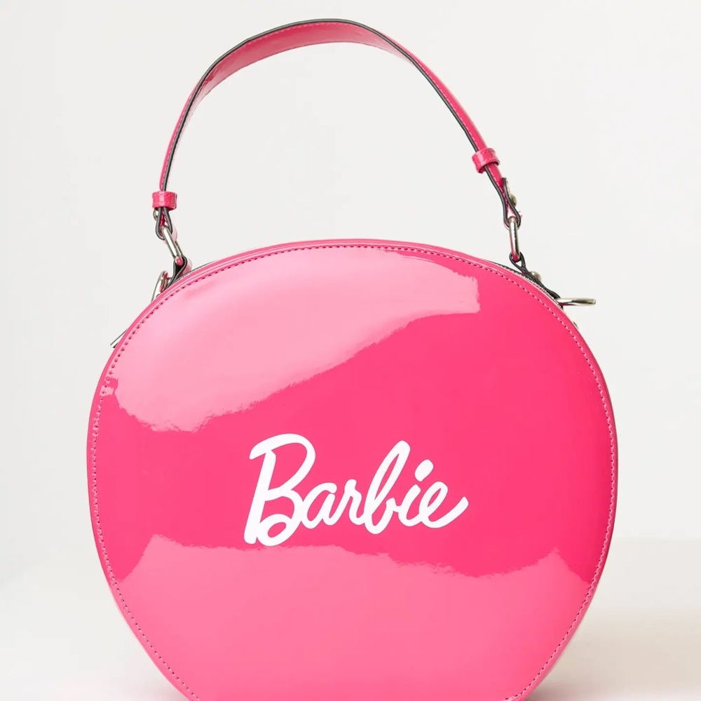 Barbie Pink Leatherette Circle Bag